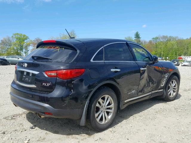 JN8CS1MW1DM173296 - 2013 INFINITI FX37 BLACK photo 4