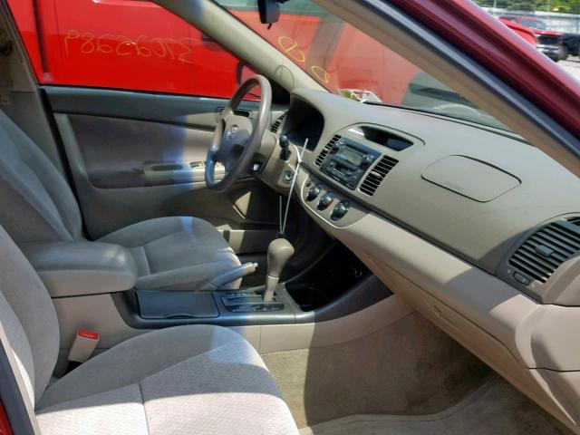 4T1BE32K43U130706 - 2003 TOYOTA CAMRY LE BURGUNDY photo 5