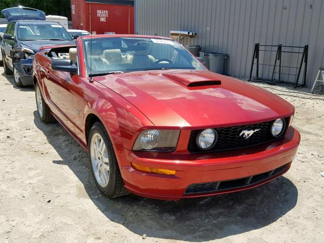 1ZVHT85H375241102 - 2007 FORD MUSTANG GT RED photo 1