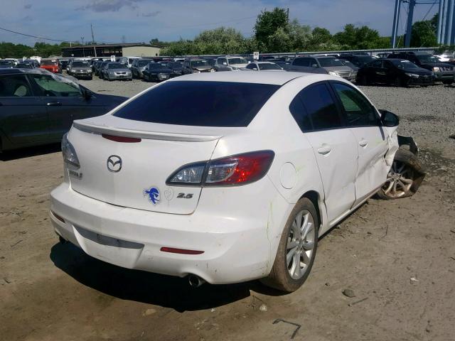 JM1BL1U69B1449307 - 2011 MAZDA 3 S WHITE photo 4