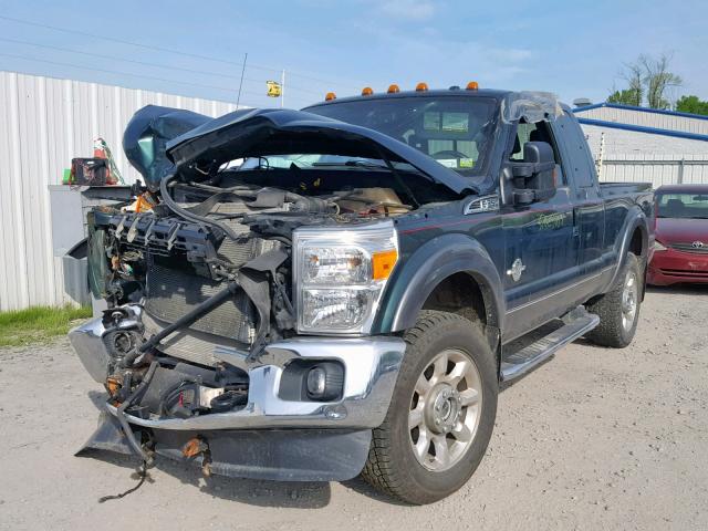 1FT8X3BT8BEC89853 - 2011 FORD F350 SUPER GREEN photo 2