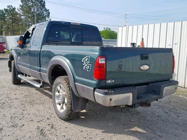 1FT8X3BT8BEC89853 - 2011 FORD F350 SUPER GREEN photo 3