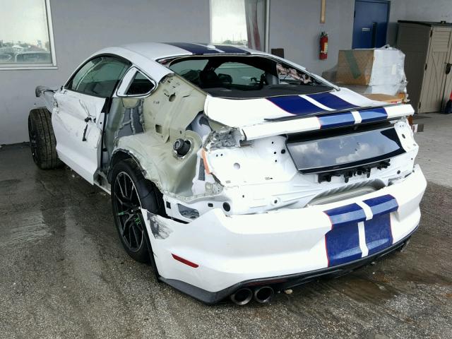 1FA6P8JZ0G5525709 - 2016 FORD MUSTANG SH WHITE photo 3