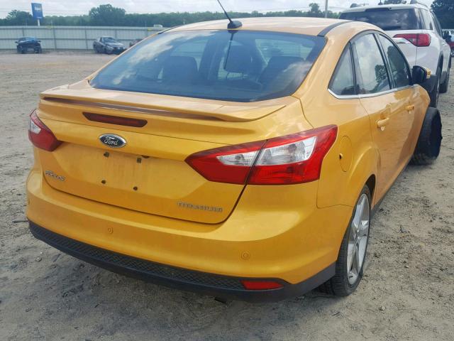 1FAHP3J24CL189311 - 2012 FORD FOCUS TITA YELLOW photo 4