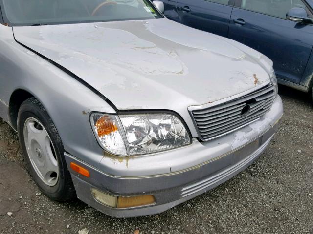 JT8BH28F2X0146513 - 1999 LEXUS LS 400 SILVER photo 9