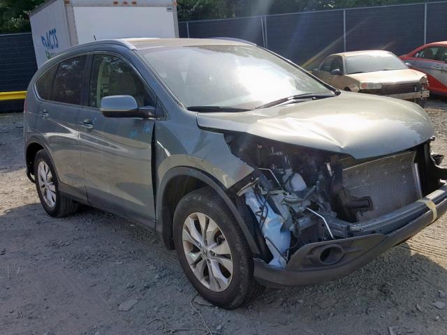 JHLRM4H70CC019190 - 2012 HONDA CR-V EXL GRAY photo 1