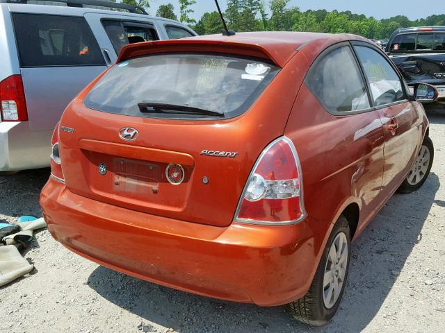 KMHCM3AC7BU189040 - 2011 HYUNDAI ACCENT GL RED photo 4