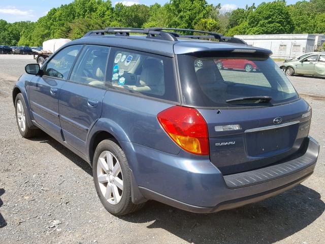 4S4BP62C067342591 - 2006 SUBARU LEGACY OUT BLUE photo 3