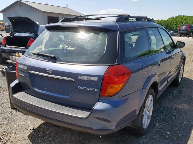 4S4BP62C067342591 - 2006 SUBARU LEGACY OUT BLUE photo 4