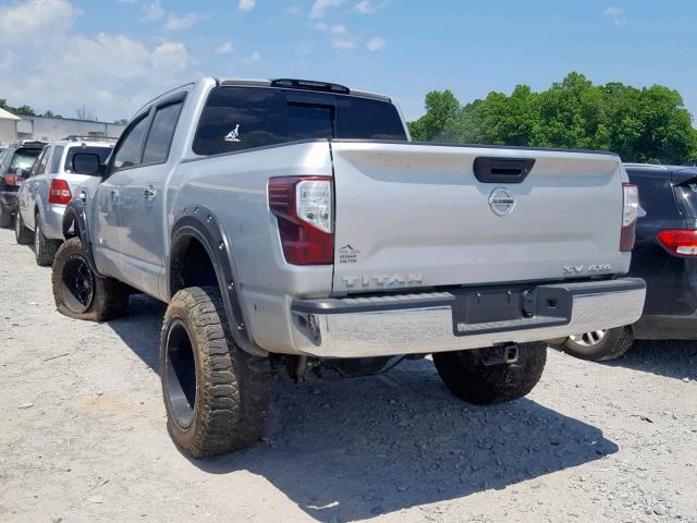 1N6AA1EJ4HN540553 - 2017 NISSAN TITAN S SILVER photo 3