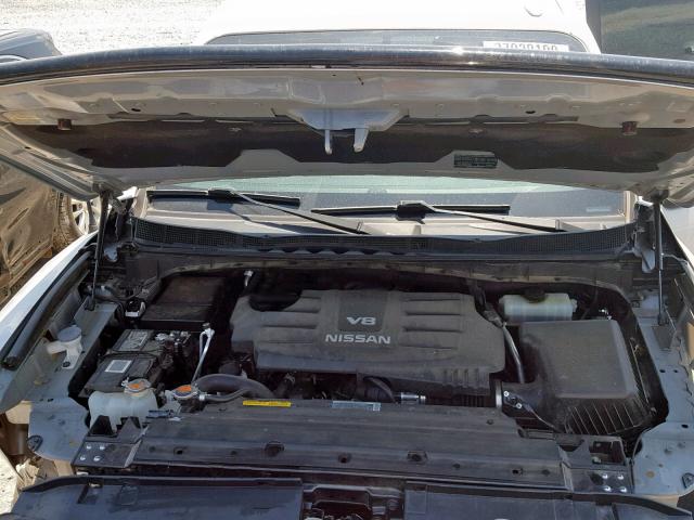 1N6AA1EJ4HN540553 - 2017 NISSAN TITAN S SILVER photo 7