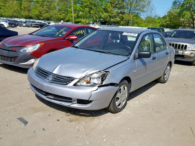 JA3AJ26E26U067733 - 2006 MITSUBISHI LANCER ES SILVER photo 2