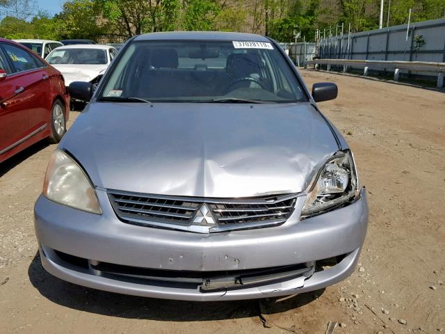 JA3AJ26E26U067733 - 2006 MITSUBISHI LANCER ES SILVER photo 9