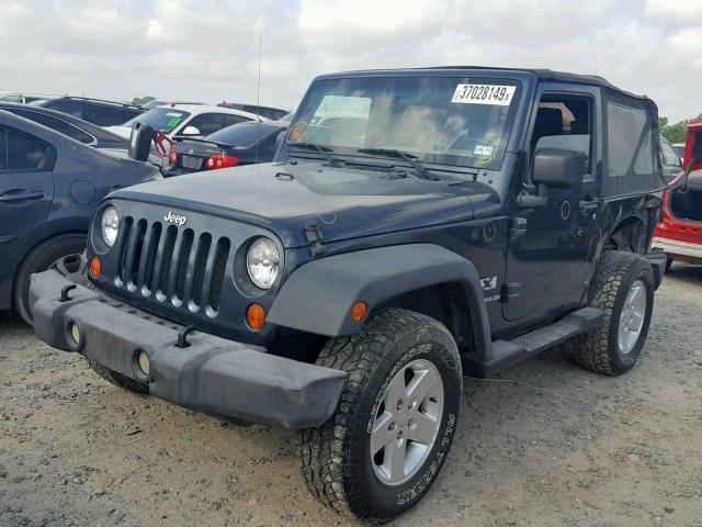 1J4FA24137L143663 - 2007 JEEP WRANGLER X BLACK photo 2