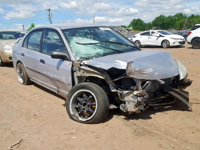 1HGES16354L004462 - 2004 HONDA CIVIC DX V SILVER photo 1