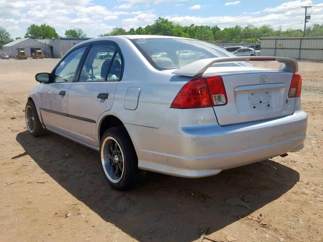 1HGES16354L004462 - 2004 HONDA CIVIC DX V SILVER photo 3