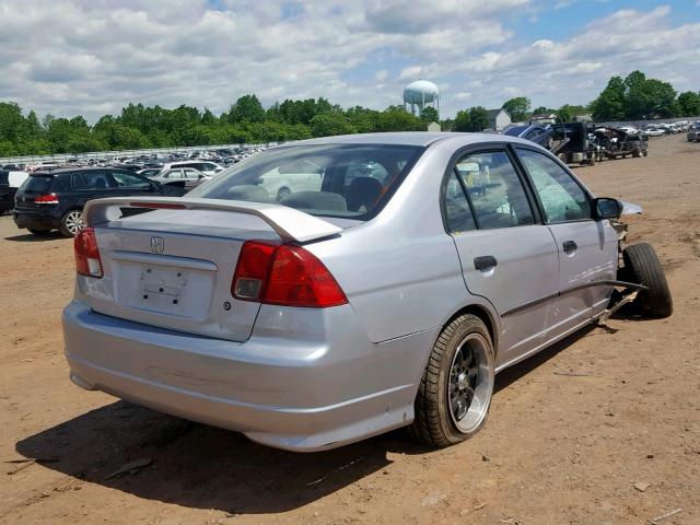 1HGES16354L004462 - 2004 HONDA CIVIC DX V SILVER photo 4