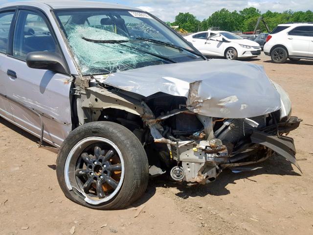 1HGES16354L004462 - 2004 HONDA CIVIC DX V SILVER photo 9