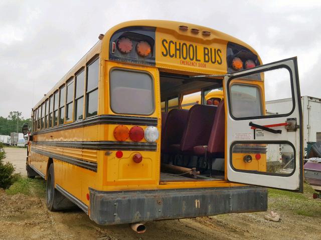 1BAKFCKH39F259596 - 2009 BLUE BIRD SCHOOL BUS YELLOW photo 3