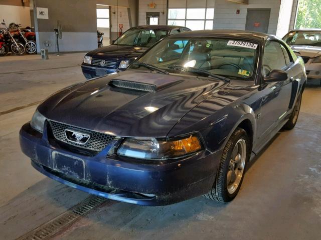1FAFP42X91F172507 - 2001 FORD MUSTANG GT BLUE photo 2