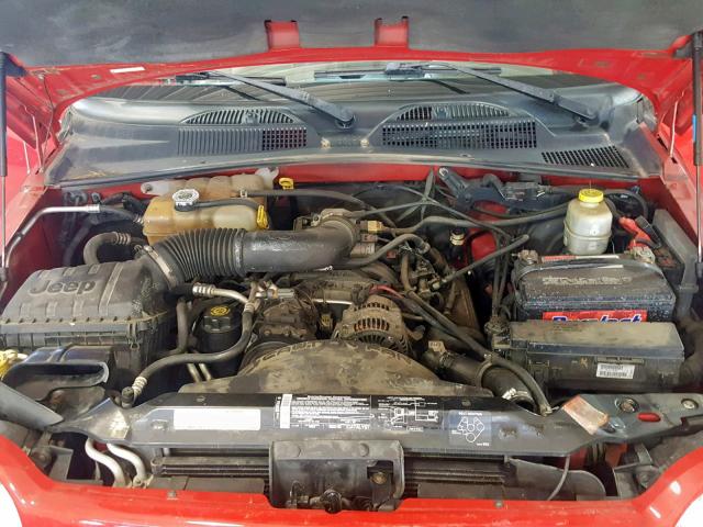 1J4GL58K14W208054 - 2004 JEEP LIBERTY LI RED photo 7