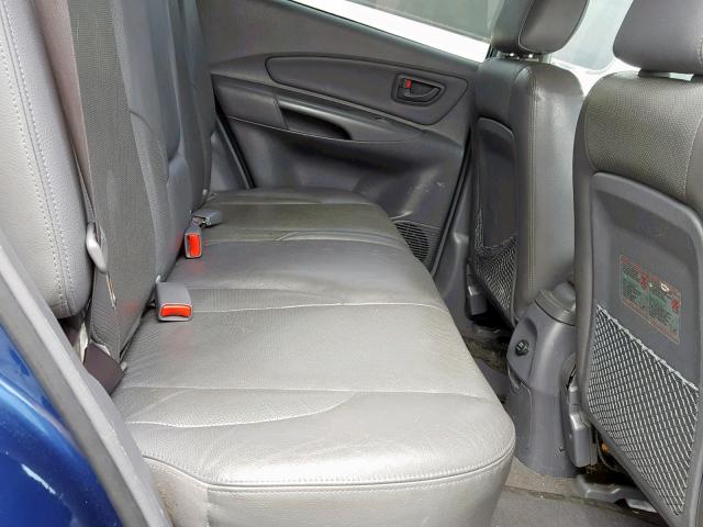 KM8JN12D25U184588 - 2005 HYUNDAI TUCSON GLS BLUE photo 6