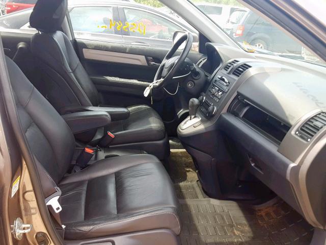 5J6RE4H70AL059240 - 2010 HONDA CR-V EXL GRAY photo 5