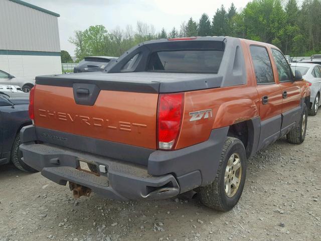 3GNEK12Z45G248084 - 2005 CHEVROLET AVALANCHE ORANGE photo 4