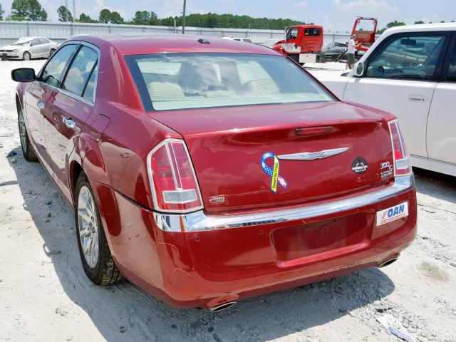 2C3CA6CT9BH529968 - 2011 CHRYSLER 300C RED photo 3