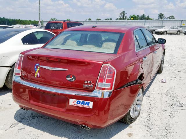 2C3CA6CT9BH529968 - 2011 CHRYSLER 300C RED photo 4