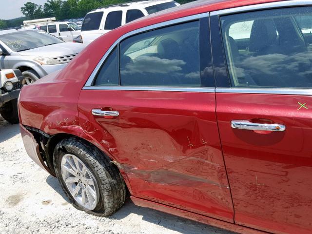 2C3CA6CT9BH529968 - 2011 CHRYSLER 300C RED photo 9