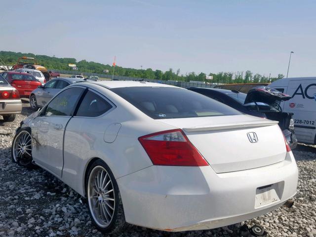 1HGCS12888A010931 - 2008 HONDA ACCORD EXL WHITE photo 3