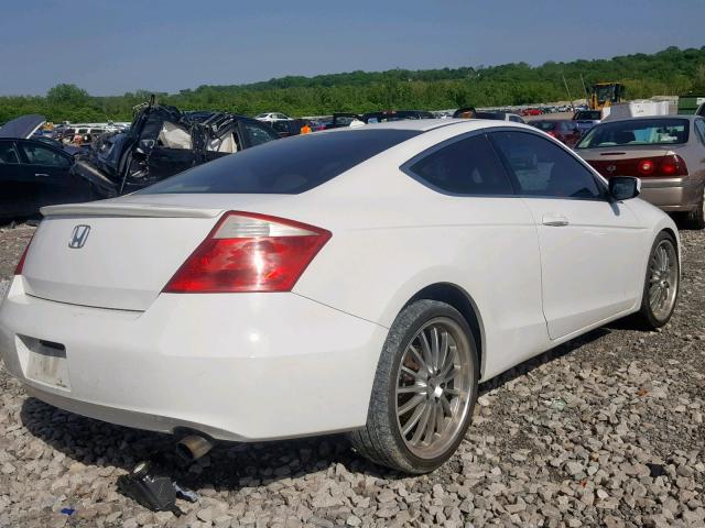 1HGCS12888A010931 - 2008 HONDA ACCORD EXL WHITE photo 4