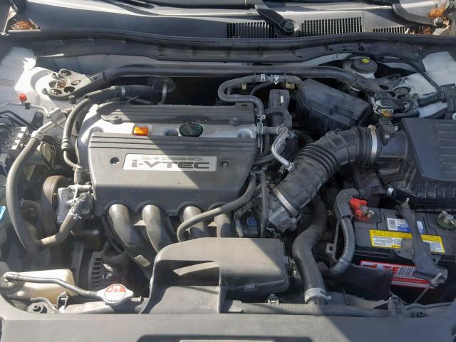 1HGCS12888A010931 - 2008 HONDA ACCORD EXL WHITE photo 7