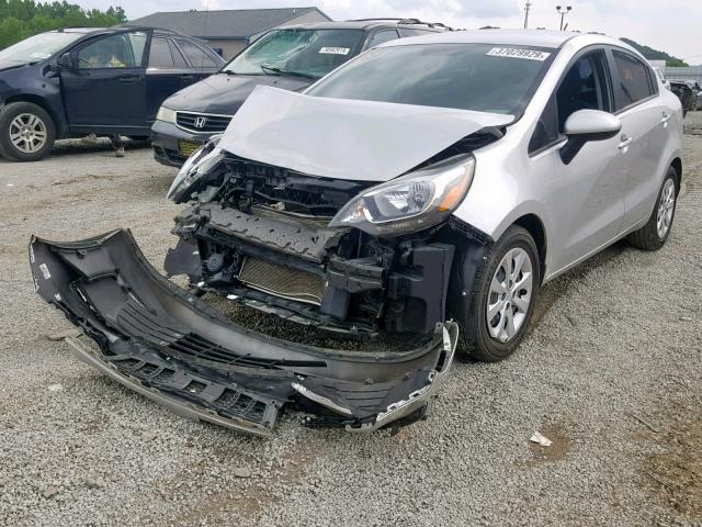 KNADM4A35G6676759 - 2016 KIA RIO LX SILVER photo 2