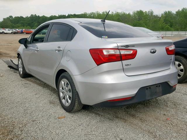 KNADM4A35G6676759 - 2016 KIA RIO LX SILVER photo 3