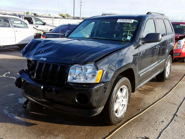 1J8GR48K57C563726 - 2007 JEEP GRAND CHER BLACK photo 2