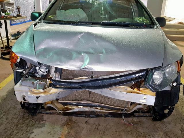 2HGFG112X8H011916 - 2008 HONDA CIVIC DX SILVER photo 9