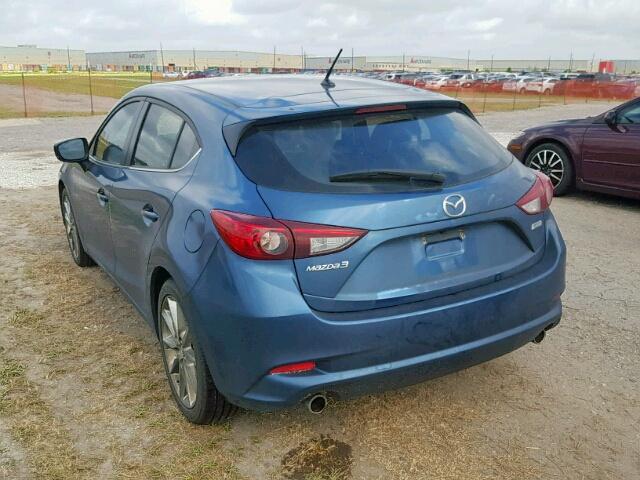 JM1BN1L31H1104217 - 2017 MAZDA 3 TOURING BLUE photo 3