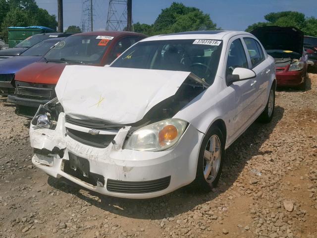 1G1AL55F867701609 - 2006 CHEVROLET COBALT LT WHITE photo 2