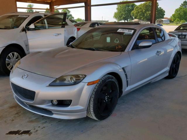 JM1FE17N040103296 - 2004 MAZDA RX8 SILVER photo 2