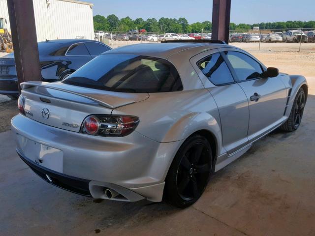 JM1FE17N040103296 - 2004 MAZDA RX8 SILVER photo 4