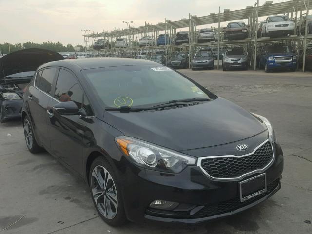 KNAFX5A85G5491490 - 2016 KIA FORTE EX BLACK photo 1