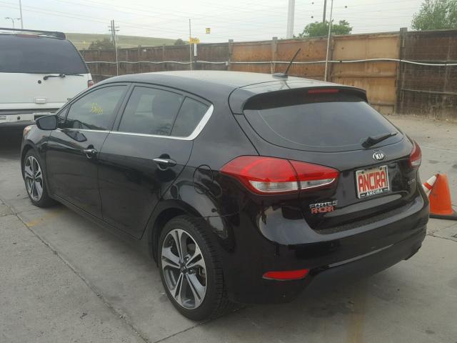 KNAFX5A85G5491490 - 2016 KIA FORTE EX BLACK photo 3