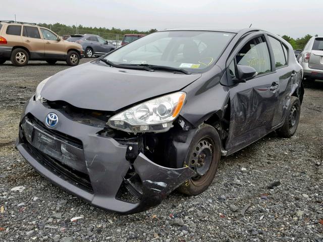 JTDKDTB35C1524944 - 2012 TOYOTA PRIUS C GRAY photo 2