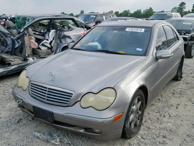 WDBRF61J93A511574 - 2003 MERCEDES-BENZ C 240 GRAY photo 2