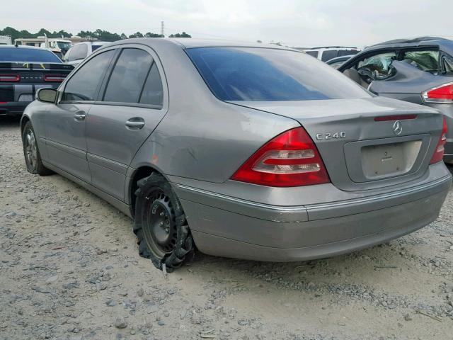 WDBRF61J93A511574 - 2003 MERCEDES-BENZ C 240 GRAY photo 3