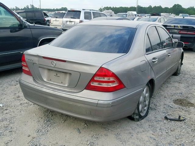 WDBRF61J93A511574 - 2003 MERCEDES-BENZ C 240 GRAY photo 4