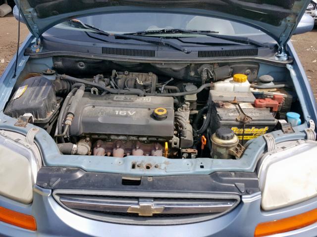 KL1TD66698B081815 - 2008 CHEVROLET AVEO BASE Көк фото 7