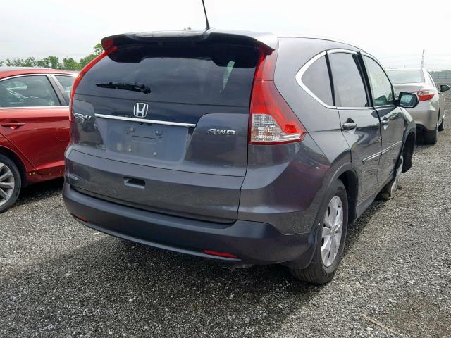 2HKRM4H71EH692056 - 2014 HONDA CR-V EXL GRAY photo 4